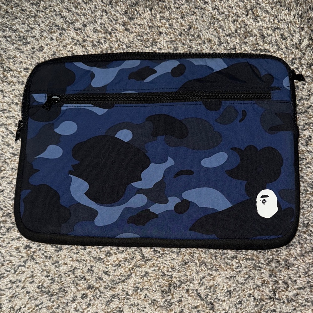 Bape Blue Camouflage Laptop Sleeve